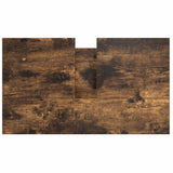 Bathroom Basin Cabinet with Drawers Smoked Oak 60x34.5x60 cm 861884