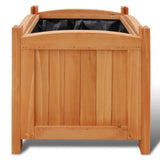 Wooden Raised Bed 30 x 30 x 30 cm Set of 2 41301