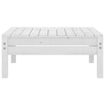 3 Piece Garden Lounge Set Solid Pinewood White 806598