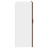 Wall Glass Cabinet PORTO Brown Oak 80 x 31 x 80 cm 885422