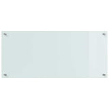 Kitchen Backsplash 2 pcs White 90 x 40 cm Tempered Glass 3415524