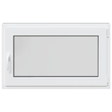 Basement Window RISOR 100 x 70 cm PVC and Glass Anthracite 42047294