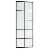 Wall Mirror Black 100x40 cm Metal 342208