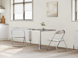 Folding Chair 2 pcs White and Grey 48 x 43.5 x 81 cm 42029044