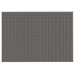 ZNTS Weighted Blanket Grey 135x200 cm Single 6 kg Fabric 3154831