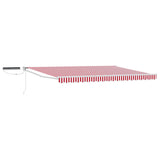 Electric Retractable Awning Red and White 4 x 3 m 3419977
