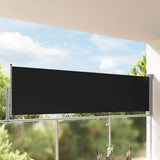 Patio Retractable Side Awning 100 x 300 cm Black 45184