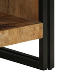 Coffee Table 50x50x38 cm Solid Rough Wood Mango 4102712