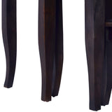 ZNTS Nesting Side Tables 3 pcs Light Black Solid Wood Mahogany 337857
