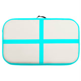 Inflatable Gymnastics Mat with Pump 60x100x20 cm PVC Green 92657