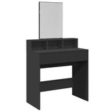Dressing Table with Mirror Black 80x41x144.5 cm 848172