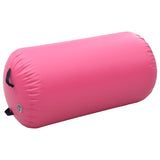 Inflatable Gymnastic Roll with Pump 120x75 cm PVC Pink 92715