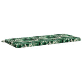 2-Piece Bench Cushions SOEST 2 pcs 100% Polyester Leaf Pattern 949359