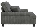 XXL Armchair with Cushions Light Grey 1.5 Lines Fabric 42043497