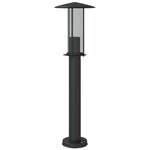 ZNTS Outdoor Floor Lamps 3pcs Black 60 cm Stainless Steel 4006354