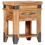 Bedside Cabinet Natural Wood Solid Acacia wood 40 x 30 x 51 cm 282749