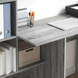 Desk Grey Sonoma 131.5 x 50 x 106.5 cm Engineered Wood 869303