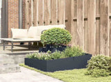Garden Planter Anthracite 80 x 80 x 50 cm Cold-rolled Steel 873580