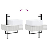 Bathroom Cabinet Set 3 pcs High Gloss White 53 x 35 x 39 cm 3405611