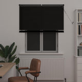Venetian Blind Black 150 x 120 cm 25 mm PVC 42003740