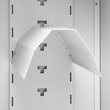 Saddle Cabinet Light grey Steel 53 cm x 53 cm x 140 cm 339600