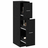 Apothecary Cabinet Black oak 30 x 41 x 118 cm Engineered wood 869002