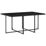 11 Piece Garden Dining Set with Cushions Black Poly Rattan 3211327
