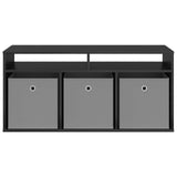 Lowboard with Drawer Black Oak 102 x 32 x 48.5 cm 8000589