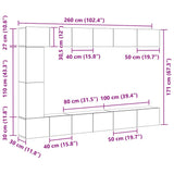 TV Cabinet Set Wall-mounted 9 pcs Black oak 30.5 x 30 x 110 cm 3333058