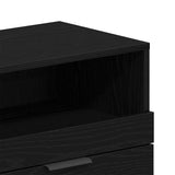 TV Cabinet Black Oak 150 x 33.5 x 45 cm Engineered Wood 862744