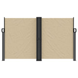 ZNTS Retractable Side Awning Beige 140x1200 cm 4004810