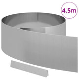 Lawn Edging 450 x 25 cm Galvanised Steel Silver 868036