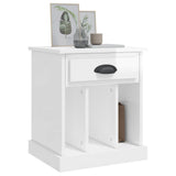 Bedside Cabinets 2 pcs High Gloss White 43x36x50 cm 816349