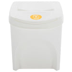 Stackable Garbage Bin Boxes 4 pcs White 100 L Polypropylene 152201