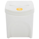 Stackable Garbage Bin Boxes 4 pcs White 100 L Polypropylene 152201