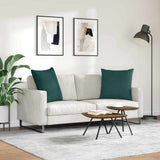 Sofa Pillows 2 pcs Dark Green 80 x 80 cm Fabric 42014045