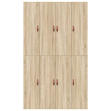 Storage Bed Frame Sonoma Oak 120 x 190 cm Engineered Wood 3335423