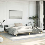 Bed Frame without Mattress Dark Grey King Fabric 347460