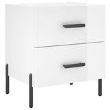 Bedside Cabinets 2 pcs High Gloss White 40x35x47.5 cm Engineered Wood 827329