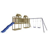 Outdoor Playset Brown Treated Wood Large Adjustable Armrests 3155884