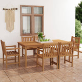 Garden Dining Set Teak Solid Teak Wood Large Durable 3059944