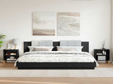 Bed Cabinet 2 pcs Black Oak 40 x 30 x 50 cm Engineered Wood 8003723