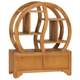Cabinet with Yin Yang Shelf 68x26x83 cm Solid Teak Wood 320773