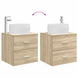 Bathroom Furniture Set 3 pcs Sonoma Oak 49.5 x 44.5 x 66 cm 3405917