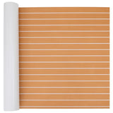 Boat Mat Striped Brown with White 240 x 90 x 0.5 cm EVA 42008463