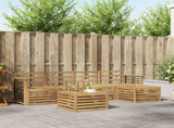 Outdoor Sofa Set 6 pcs White Solid Acacia Wood 3391724