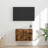 TV Wall Cabinet Smoked Oak 59.5 x 31 x 40 cm Engineered Wood 892339