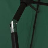 Garden Parasol Green 200x224 cm Aluminium 47205