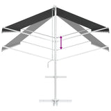Free Standing Awning 4 x 3 m Polyester Anthracite 42033620