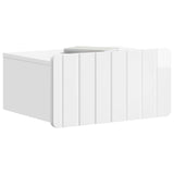 Wall-Mounted Bedside Cabinet High Gloss White 49 x 34.5 x 24 cm 898283